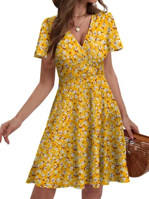 Summer Dresses for Women 2025 Spring Break Essentials Floral Sundresses Elegant Classy Fashion Casual Outfit Plus Size