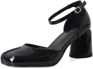 Tabi Shoes Leather Split Toe Mary Janes Sandals Alternative Non Slip Breathable Cute Y2K Kawaii Fashion Trendy Elegant Dressy Pumps Office Business Summer Fall Outdoors Rave Beach