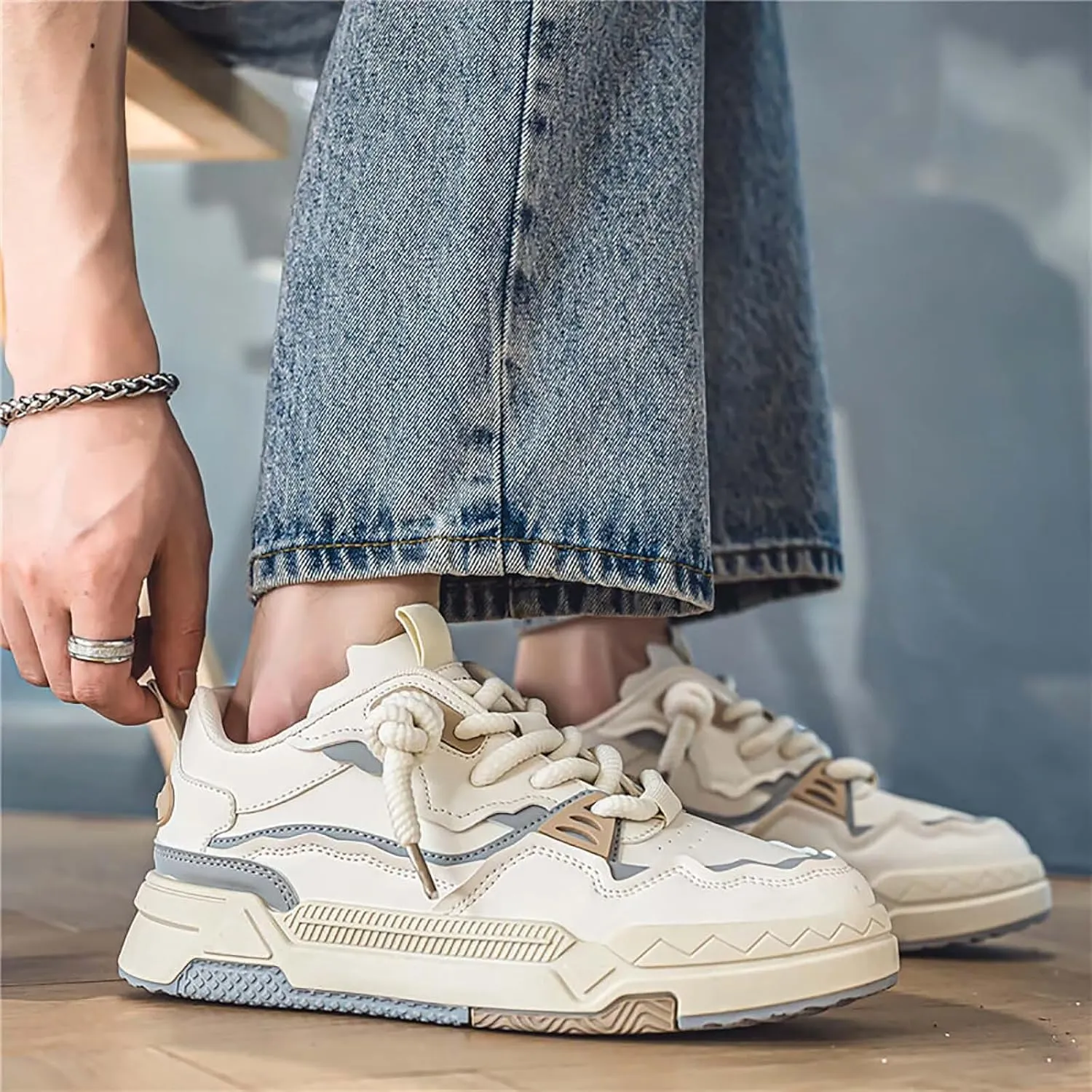 TERBOFIN Men's Fashion Sneakers Casual Walking Shoes Skate Shoes for Outdoor