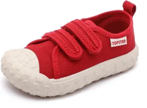 Toddler Canvas Shoes Baby Girls Boys Non-Slip Breathable Sneakers Lightweight Outside Walking Shoes 12 18 21 24 Months