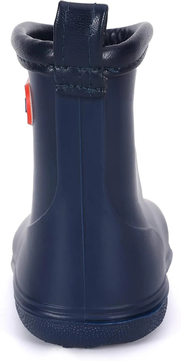 Tree Grandpa Toddler Rain Boots Baby Kids Easy-on Rain shoes Children Waterproof Shoes for Boys Girls(1-6 Years)