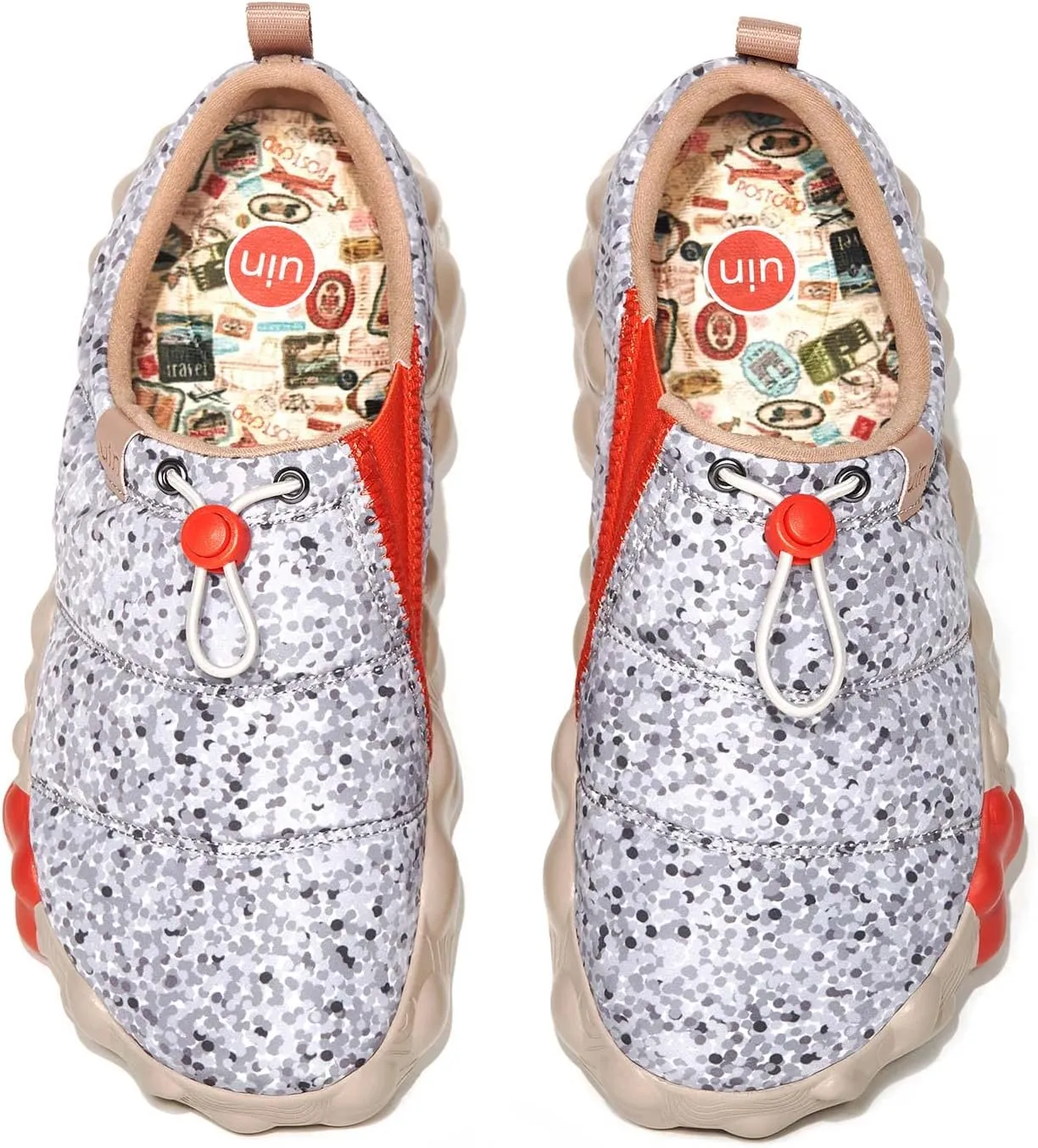 UIN Women's Camping Walking Travel Shoes Casual Slip On Loafers Lightweight Art Painted Fashion Sneaker Toledo Series