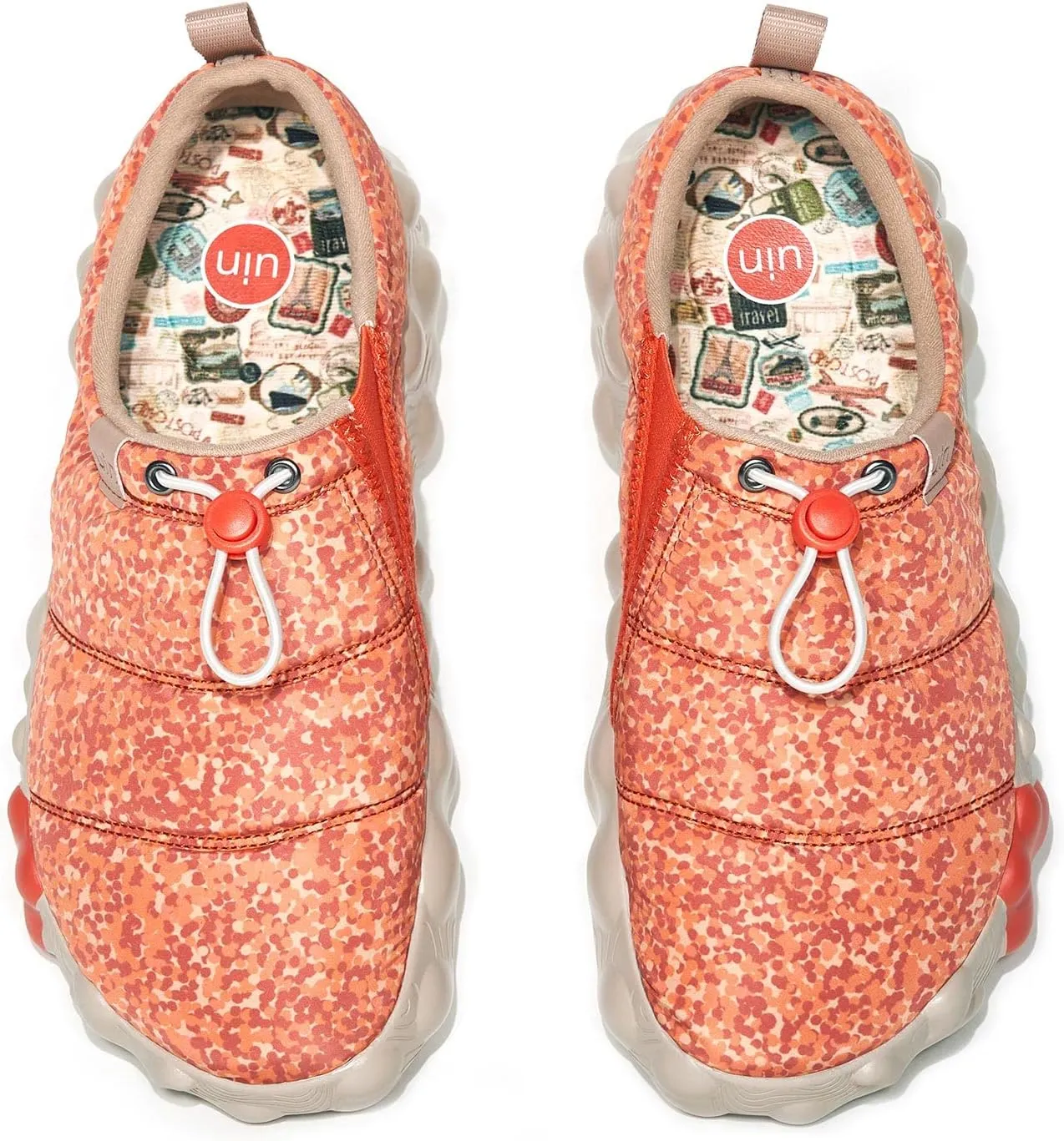 UIN Women's Camping Walking Travel Shoes Casual Slip On Loafers Lightweight Art Painted Fashion Sneaker Toledo Series