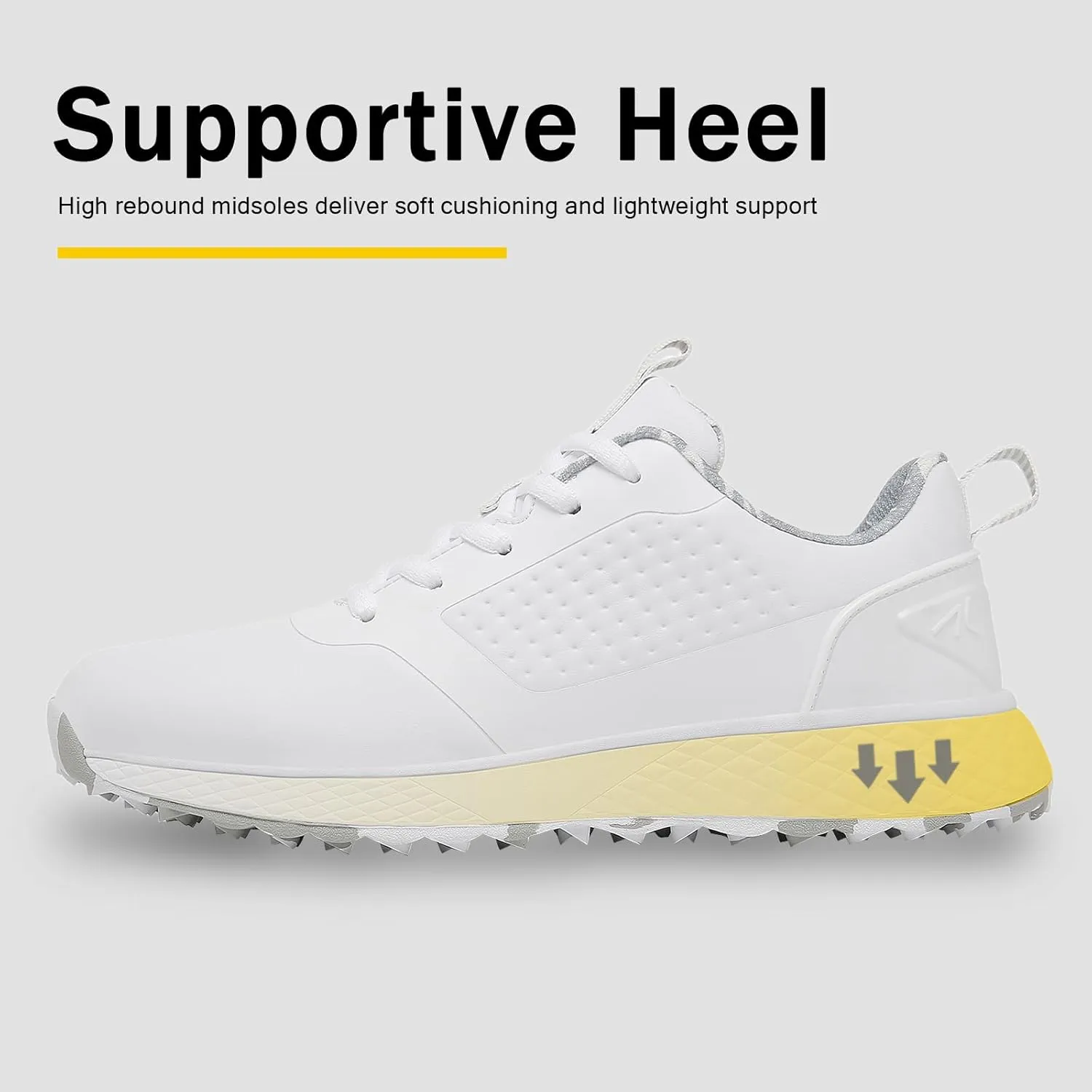 ULTIANT Women Golf Shoes Spikeless Waterproof Golf Sport Sneakers Size5-9.5