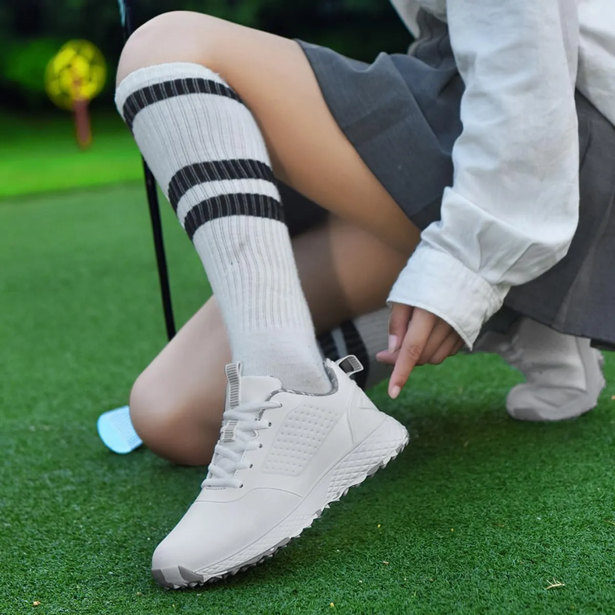 ULTIANT Women Golf Shoes Spikeless Waterproof Golf Sport Sneakers Size5-9.5