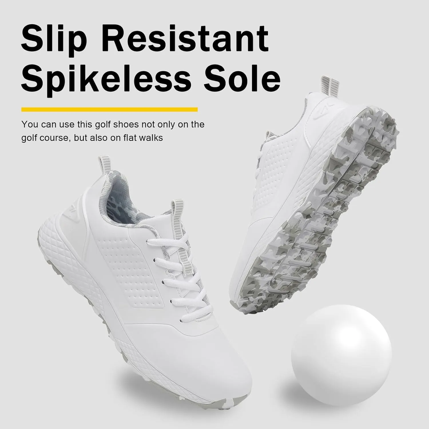 ULTIANT Women Golf Shoes Spikeless Waterproof Golf Sport Sneakers Size5-9.5