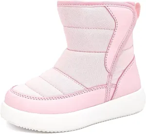 Umerigo Toddler Snow Boots Kids Girls Boys Winter Lightweight Waterproof Warm Fur Lined Boots for Toddler Little Kids