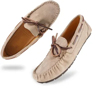 Unifizz Women's Casual Bowknot Moccasins Driving Loafers Slip on Indoor and Outdoor Flat Shoes