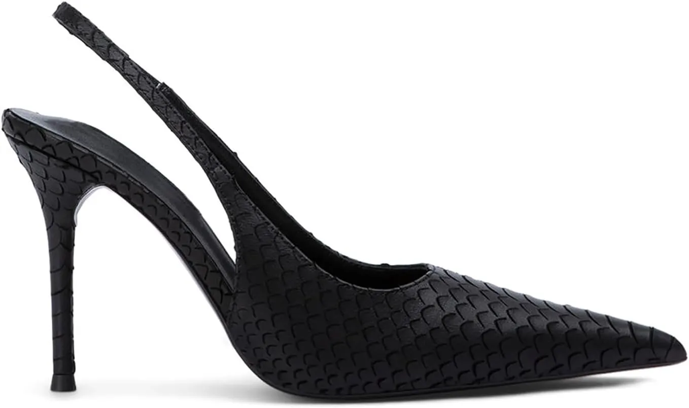 UniqueStride Women Slingback Pumps Stiletto Pointed Toe High Heels Party Evening Formal Dress Sandals Shoes