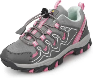 UOVO Girls Boys Hiking Shoes Boys Girls Waterproof Sneakers Kids Running Tennis Outdoor Shoes Non-Slip Lightweight