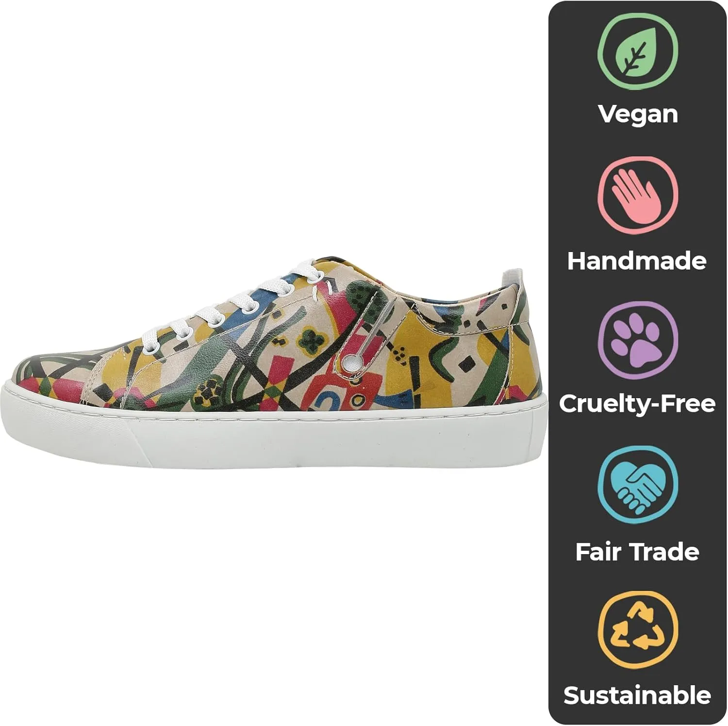 Vegan Leather Sneakers for Women - Handmade and Unique Fashion Sneakers for Women