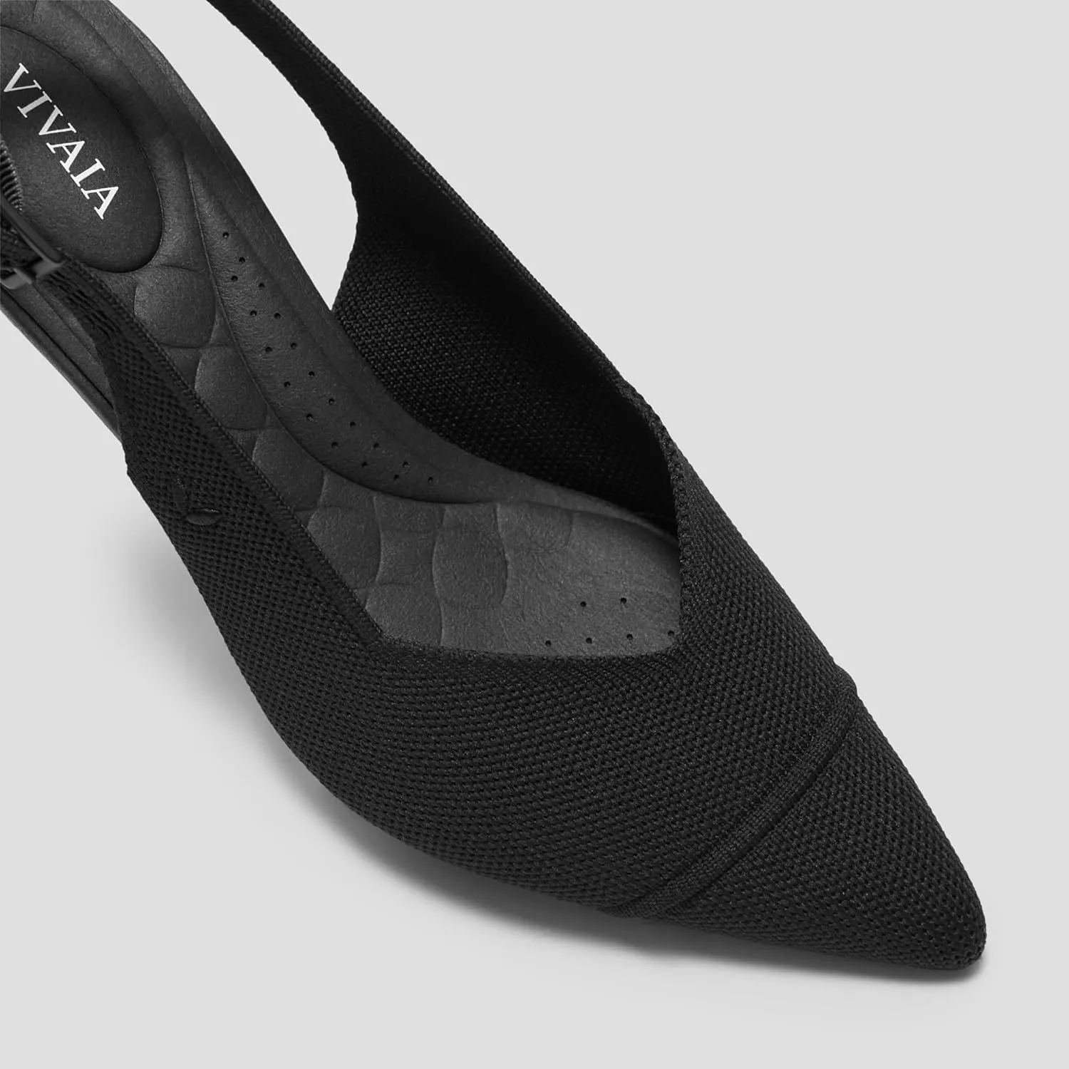 VIVAIA Addison Pointed-Toe Slingback Sandals Kitten Heels Shoes For Women Elegant Comfortable Dressy Party With Arch support