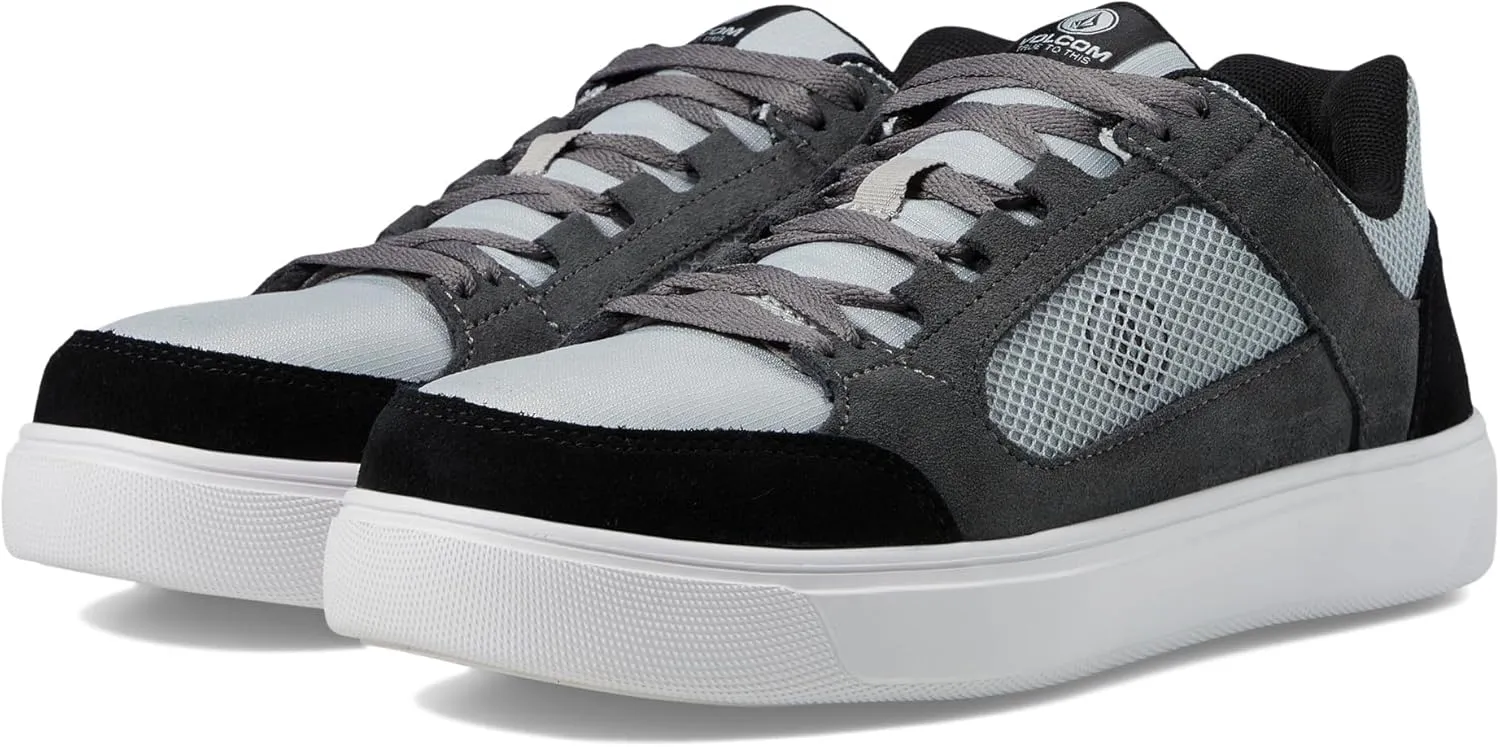 Volcom® Evolve EH Comp Toe Men Shoes – Suede and Leather Upper – Soft Insole – Memory Foam Cushioning Grey/White/Black 11.5 W