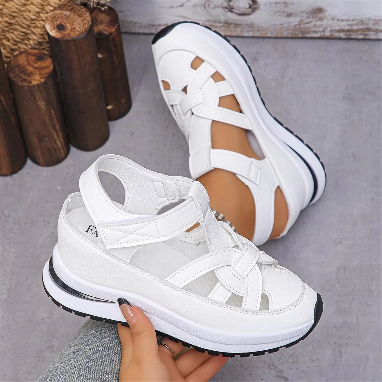 Wedge Sandals for Women Ankle Strap High Heel Platform Open Toe Walking Shoes Cross Band Comfort Wear Dressy Summer Wedges Espadrille Elastic Crisscross Slip on Casual 2025 Fashion Sandal