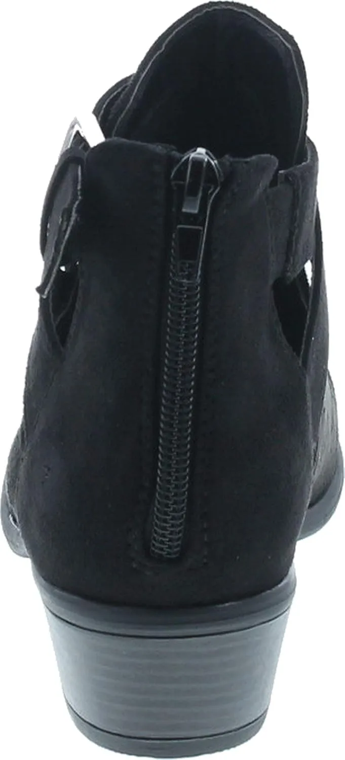 Wild Diva Women's Manny-30 Crisscross Buckle Bootie