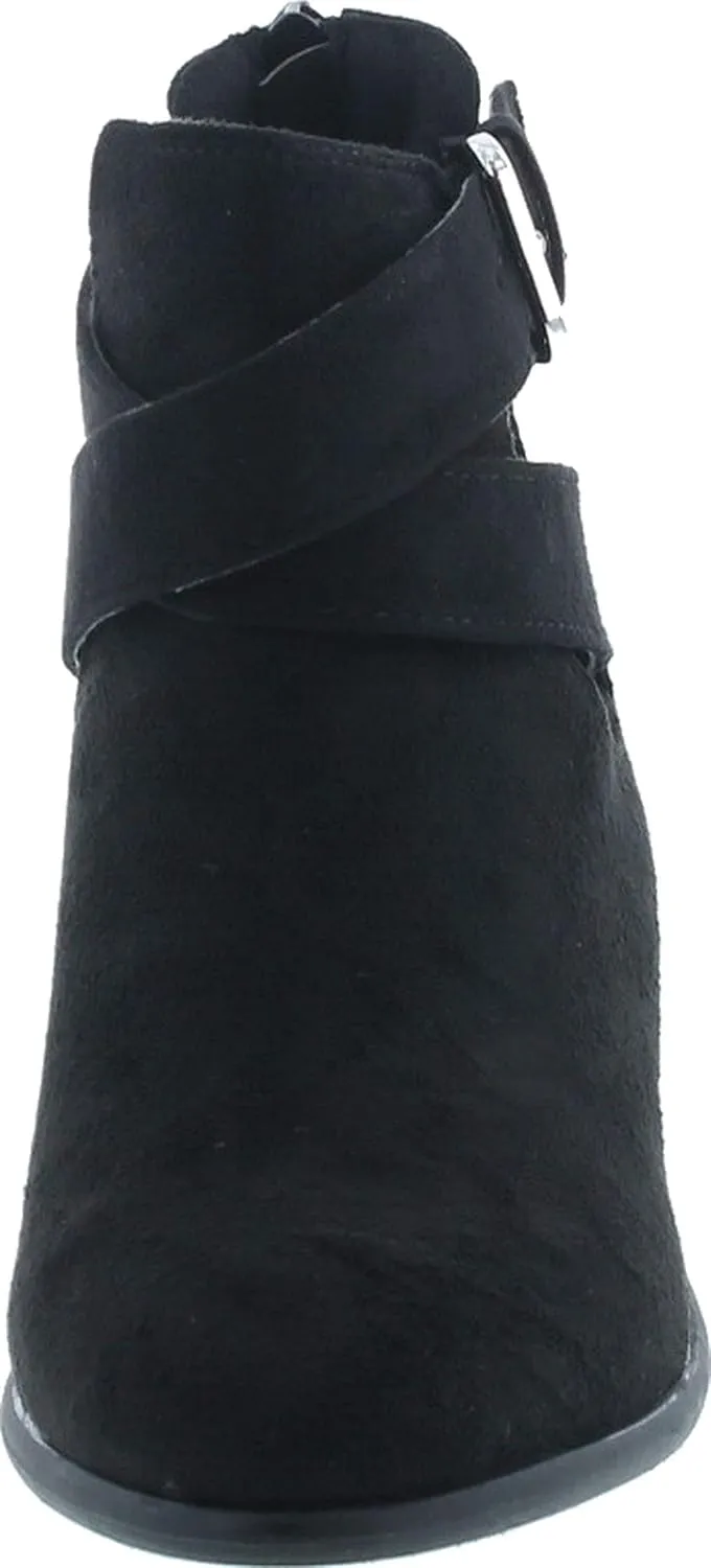 Wild Diva Women's Manny-30 Crisscross Buckle Bootie