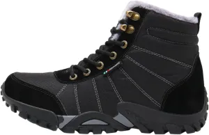 Winter High Top Lace Up and Cotton Outdoor Hiking Shoes for Men Mens Leather Sneaker Men's Fashion Men Shoes