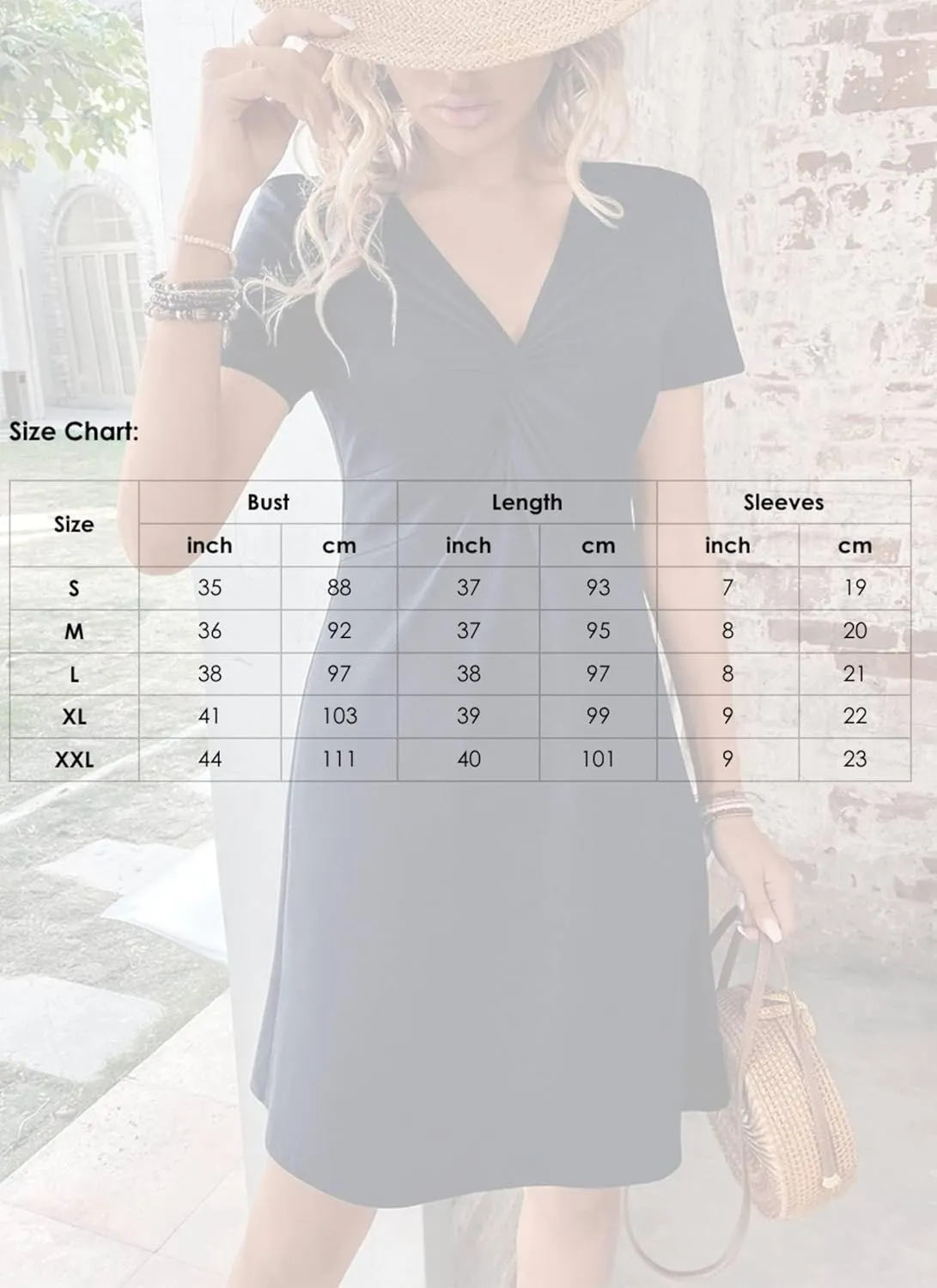 Womens 2025 Summer Sexy Simple Navy Twist Front V Neck Short Sleeve Solid Color A-Line Dinner Party Mini Dress