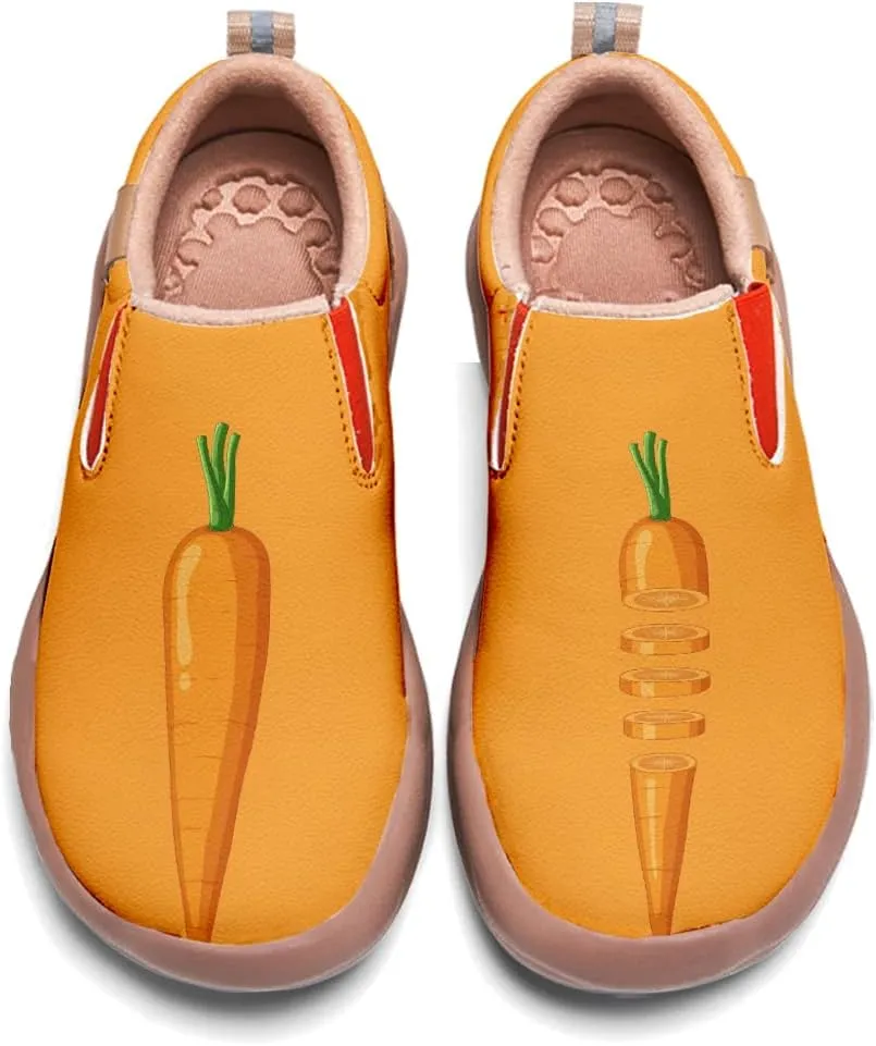 Women’s Casual Travel Shoe - Loafers Slip On Fruit Art Painted Sneakers Comfort Breathe Walking Shoes