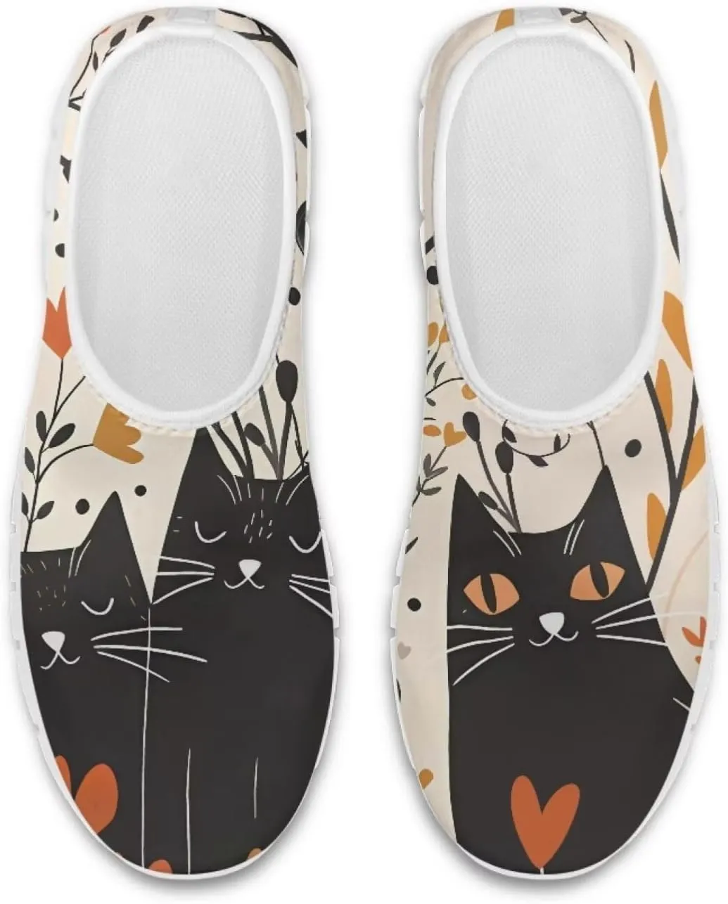Women's Cat Business Loafers Casual Low Top Barefoot Flats Shoes Leisure Sneakers for Birthday