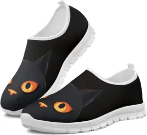 Women's Cat Business Loafers Casual Low Top Barefoot Flats Shoes Leisure Sneakers for Birthday