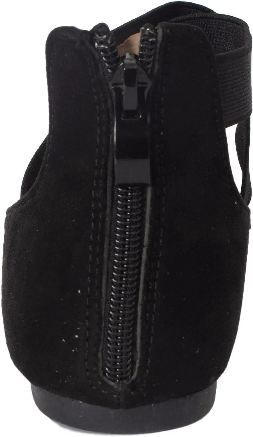 Women's Classic Glitter Ballerina Flats with Elastic Crossing Straps Casual Yoga Ballet Slip On Loafer Shoes