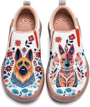 Womens Comfort Animal Painted Loafers - Travel Shoes Slip On Lightweight Casual Walking