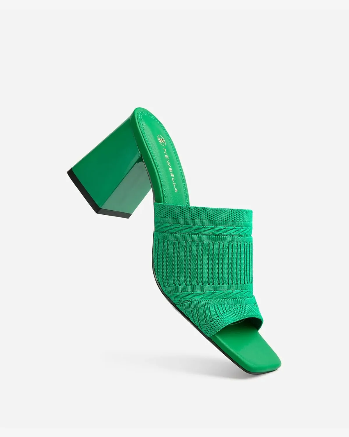 Women's Elegant Square Toe Chain Heeled Sandals Pump Shoes