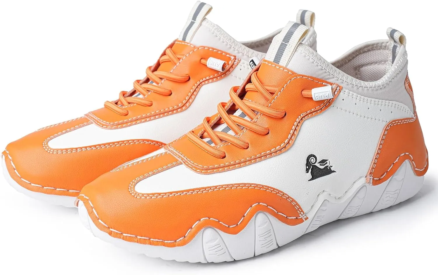 Women's Fashion Sneakers Handmade Leather High Top Lace Up Breathable Casual Walking Shoes Soft Sole Comfortable Outdoor Lightweight Sports Shoes