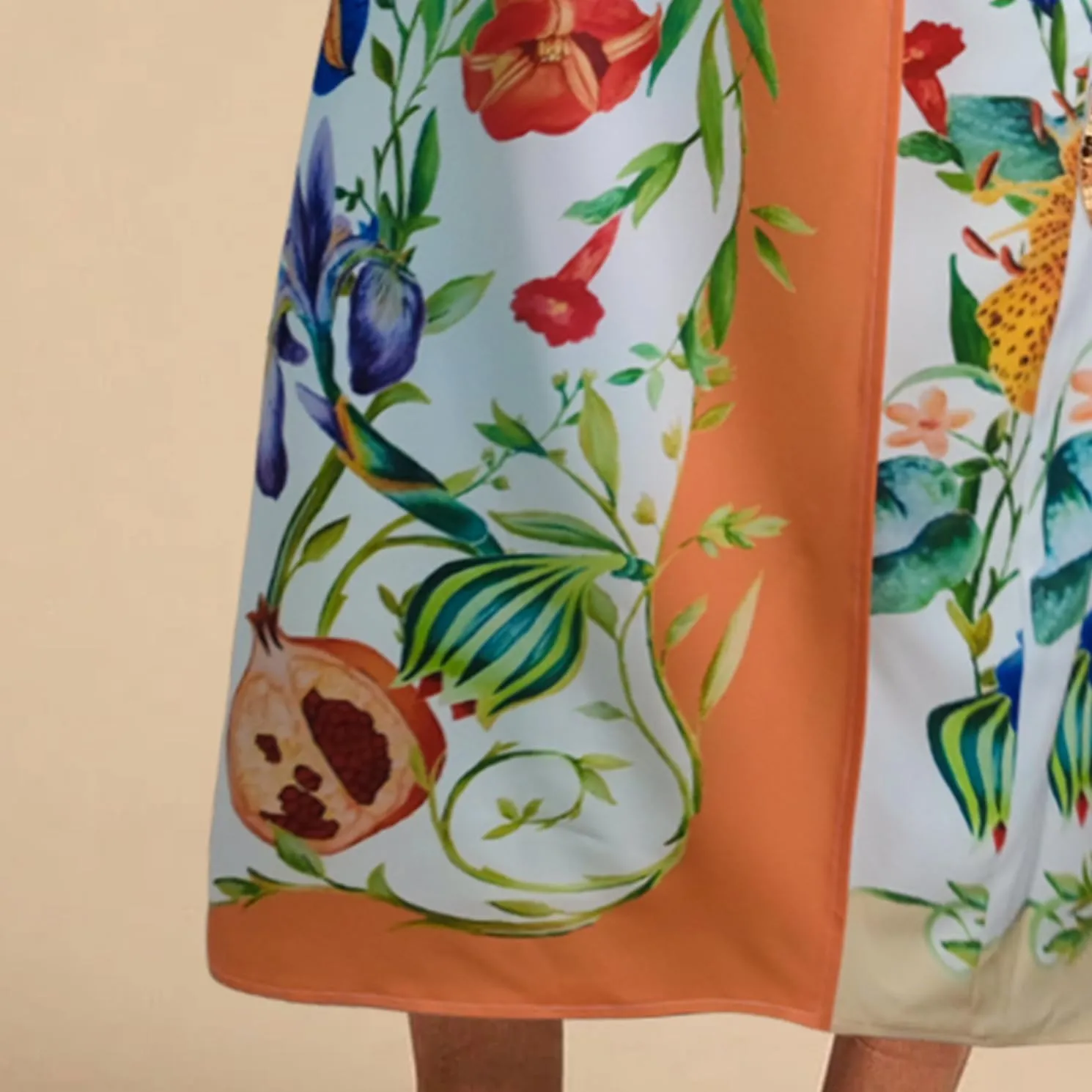 Womens Floral Wrap Midi Skirt Summer Adjustable Tie Side Casual High Waist A Line Beach Boho Long Flared Skirts