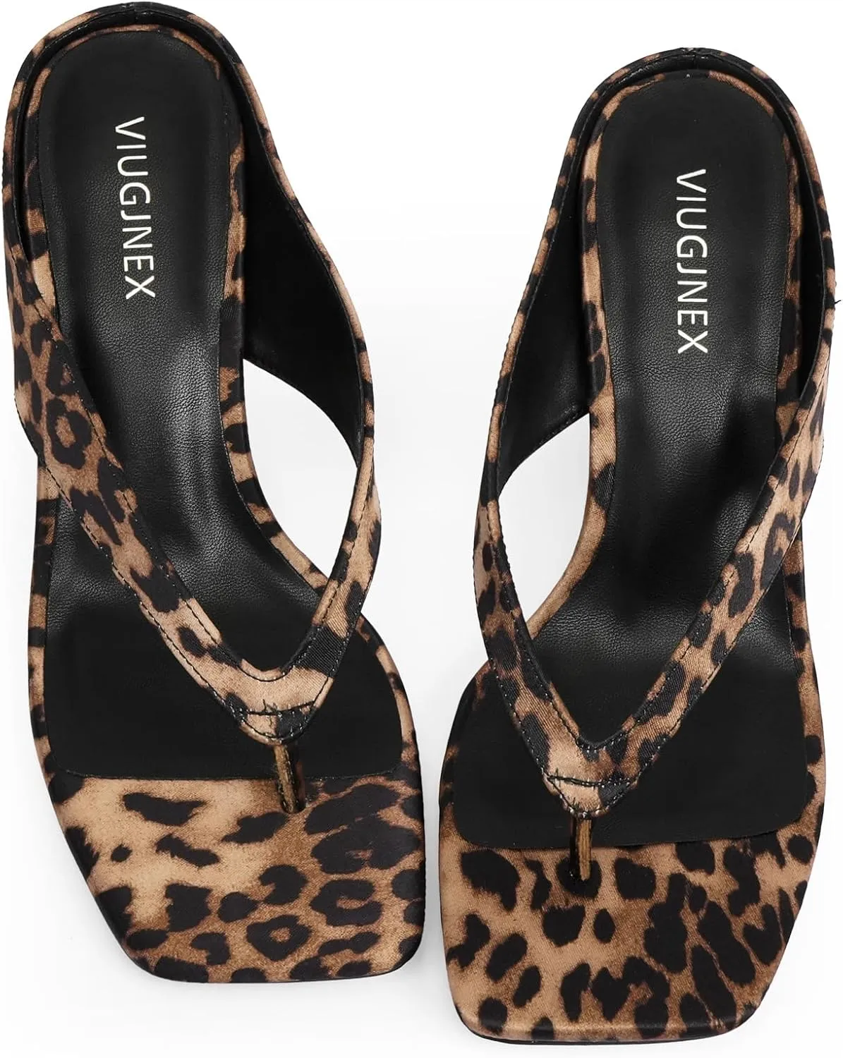 Women’s Kitten Heels Flip Flops Slip On Open Toe Low Heels Thong Square Slide Summer Fashion Party Heeled Dressy Sandals for Women