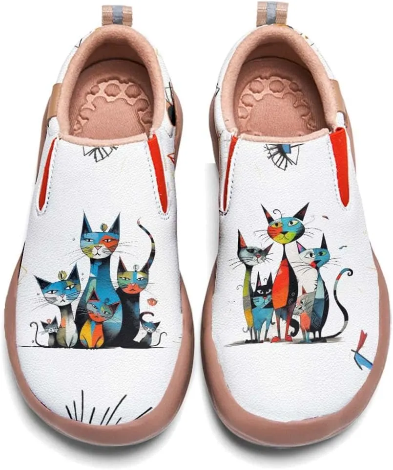 Women's Loafers Shoes Travel Casual Cartoon Animals Art Painted Slip On Lightweight Comfort Ladies Fashion Sneakers