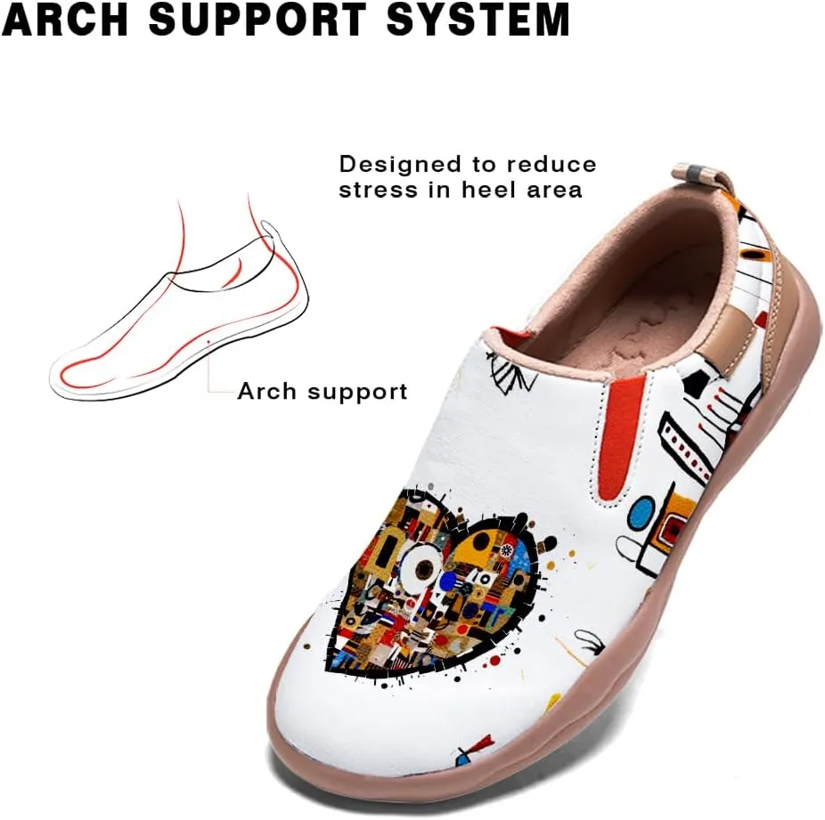 Women's Painted Travel Shoes Casual Slip On Comfortable Walking Loafers