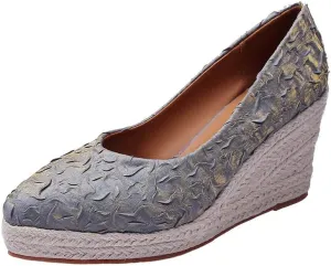 Women's Platform Espadrilles Wedge Sandals Slip On Closed Toe Wedges for Women Pointed Toe Wedge Pumps Shoes
