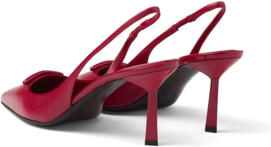 Women's Slingback Sandals Slip On Stiletto Pumps Glitter High Heels Sexy Pointy Closed Toe Sandals for Party Prom Dress Shoes
