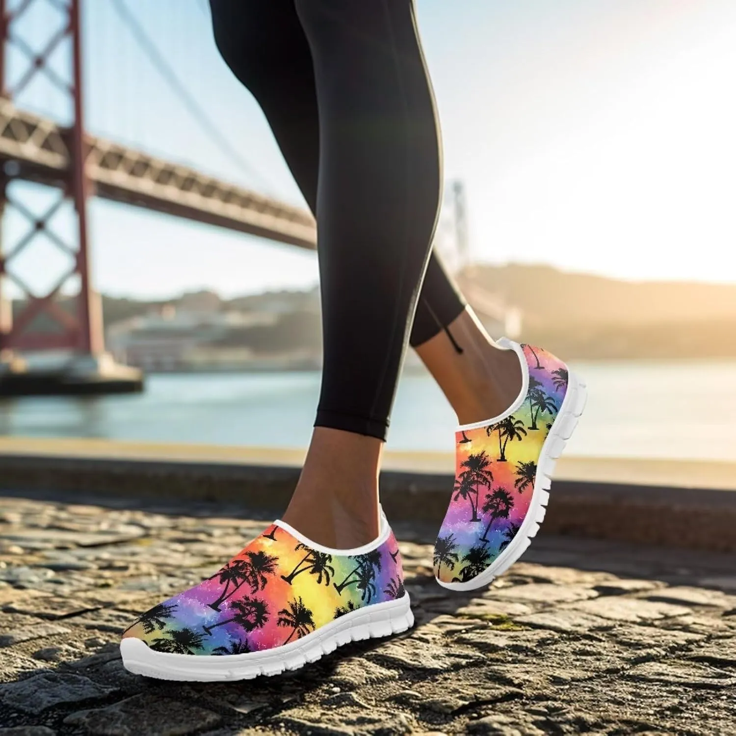 Women's Slip-on Low Top Casual Loafers Comfortable Travel Walking Shoes Non Slip Sports Running Sneakers US 5.5-11.5