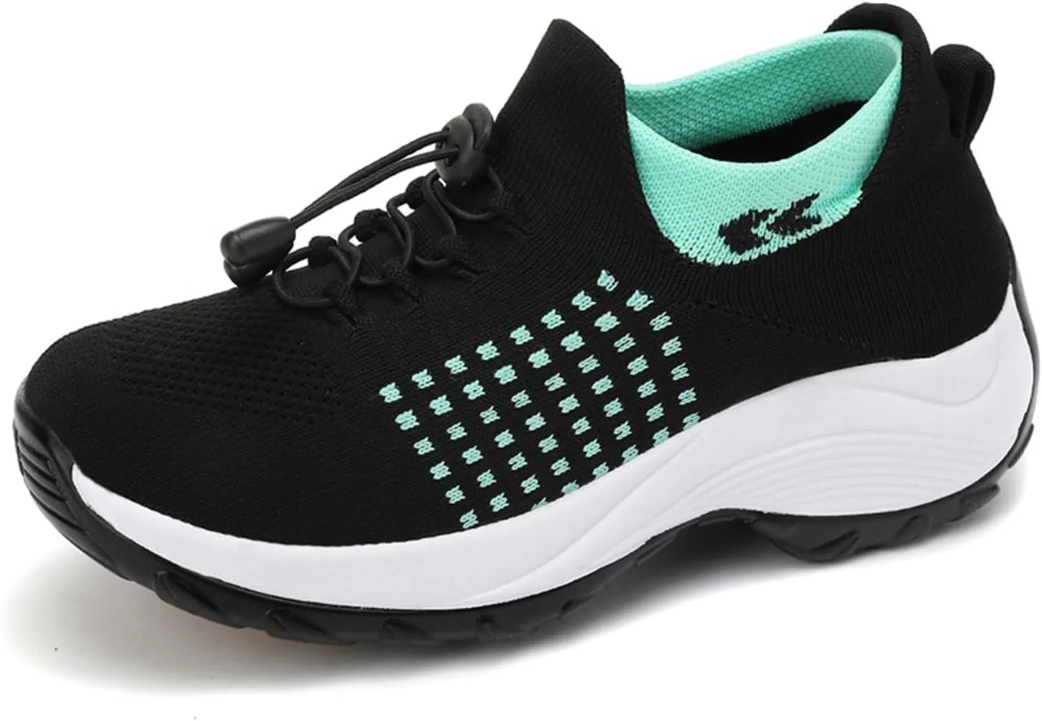 Women's Slip-On Sneakers Breathable Mesh Walking Shoes Comfortable Casual Athletic Sock Sneakers for Women Air