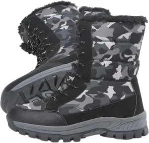Women's Snow Boots Anti-Slip Outdoor Shoes Winter Snow Boots Warm Fur Lined Comfortable Shoes for Women
