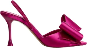 Women's Stiletto Heel Satin Sandals Ankle Strap Front Bow Detail Versatile for Office Party or Evening Outings Shoes for Women