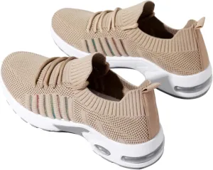 Women's Walking Shoes Correction Shoe Socks Sports Shoes - mesh Sliding Sleeve air Cushion Casual Shoe Platform Loafers Height Increasing Shoes Breathable unrestrained