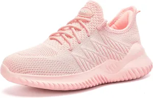 Womens Walking Tennis Shoes - Slip On Memory Foam Lightweight Casual Sneakers for Gym Travel Work