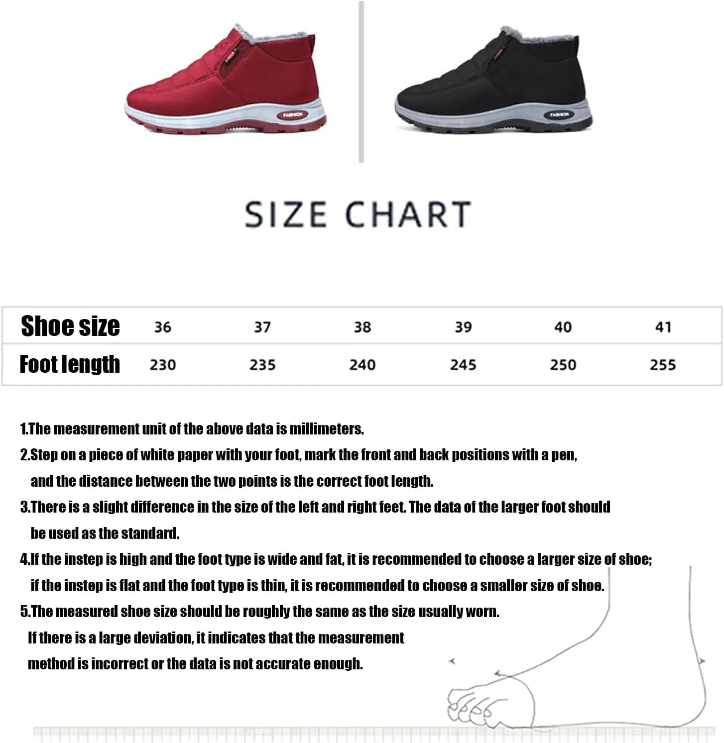 Women's Warm Sheepskin-Lined Boots, Winter Waterproof Comfortable Snow Booties, Fur Lined Anti-Slip Ankle Booties