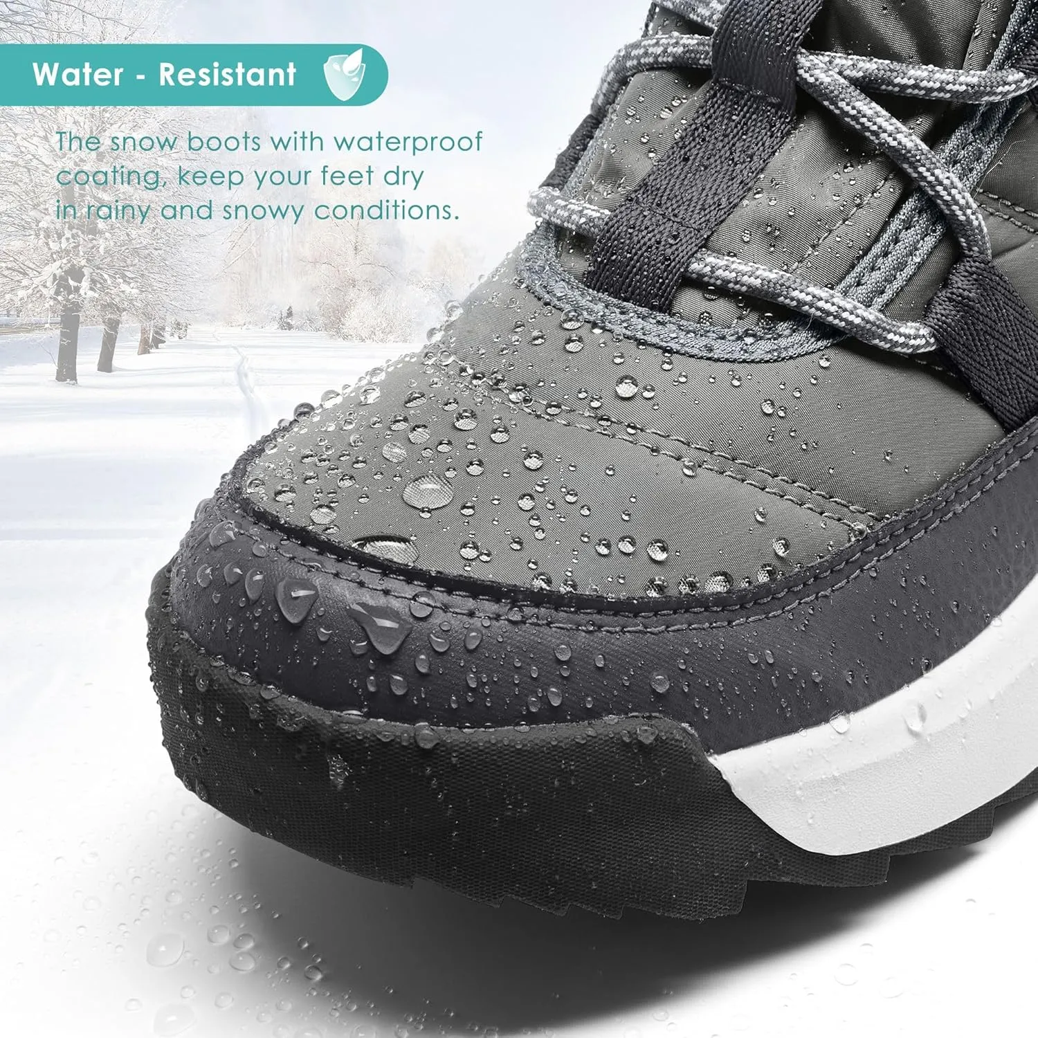Women's Warm Snow Boots Cold Weather Winter Boots Fur Lined Comfortable Lightweight
