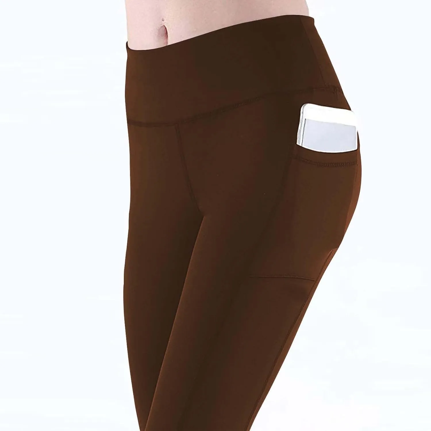 Women's Workout Leggings | High Waisted Compression Gym Tummy Control Athletic Yoga Pants with Pockets