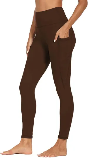 Women's Workout Leggings | High Waisted Compression Gym Tummy Control Athletic Yoga Pants with Pockets