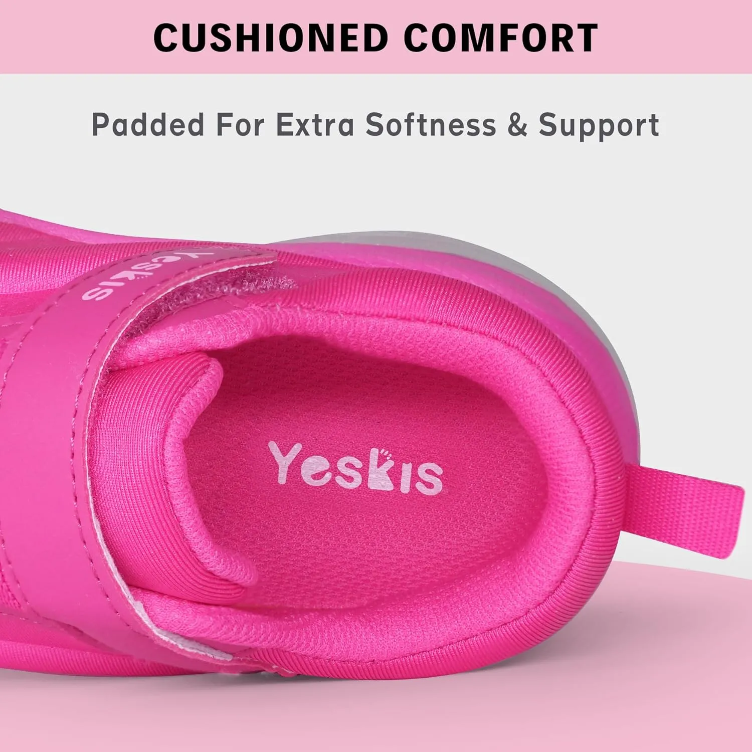 YESKIS Boys Girls Light Up Shoes with Switch 3 Lighting Modes Fizzzy Big Kids LED Running Tennis Sneakers for Toddler Little and Big Kid