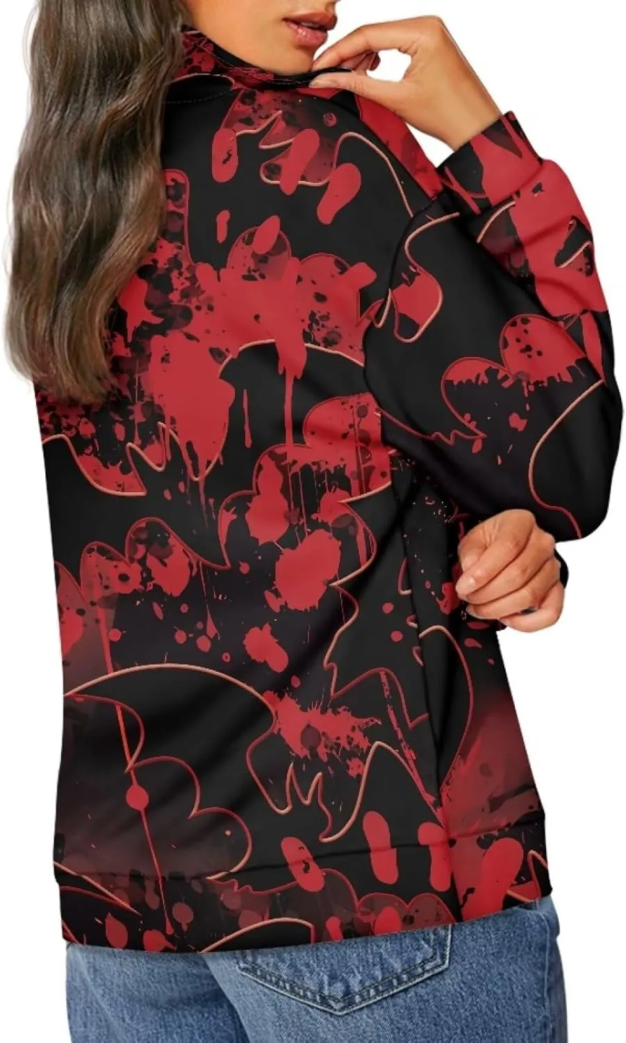 YEXIATODO Zip Up Hoodies for Teen Girls Lightweight Sweatshirts for Women Without Hood Pullover Sweaters s-3xl