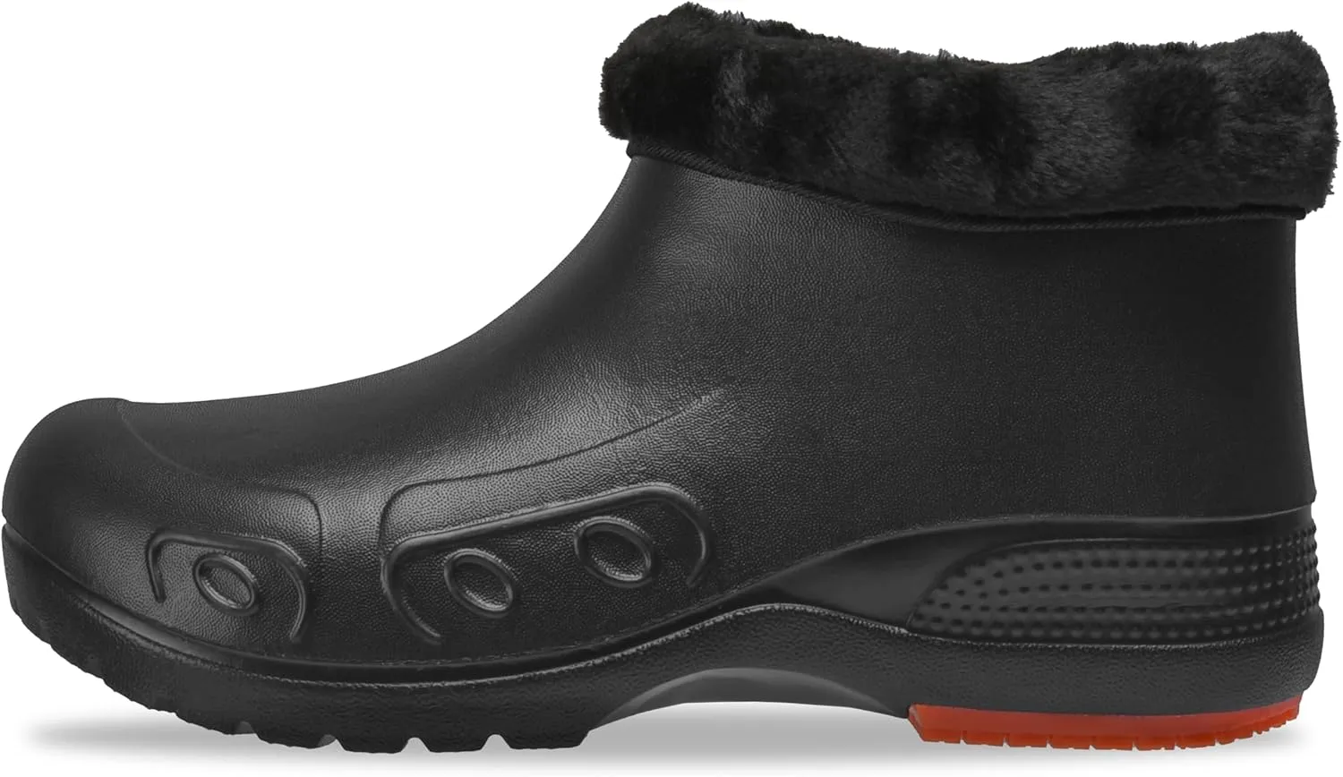 YUNGPRIME Men's Women's Fur Lined Non-Slip Clogs Waterproof Fleece Garden Shoes Winter Work Shoes Chef Shoes with Soft Fleece Lining