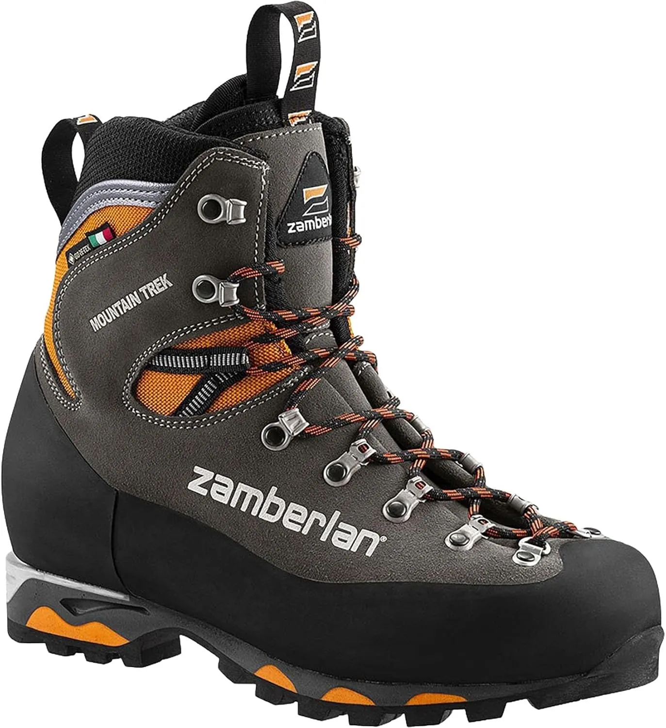 Zamberlan Mountain Trek GTX RR Mountaineering Shoes - Men's, Graphite/Orange, 12 US, 2092GOM-47-12