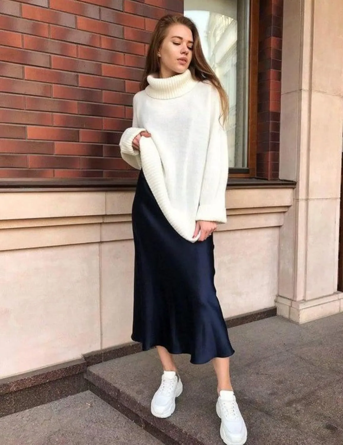 Zeagoo Skirts for Women Jacquard High Waist Skirt Black Elegant Midi Skirt Satin